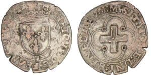 Henri II - Douzain à la croisette - (Marseille)