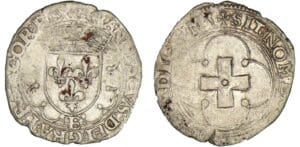 François 1er (1515-1547) - Douzain à la croisette - 1er type - E (Tours)