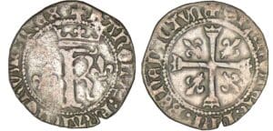 Charles VIII - Karolus ou dizain - Saint-Lô