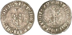 Charles VIII - Blanc à la couronne - Saint-Pourçain