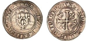 Charles VIII - Blanc à la couronne - Poitiers