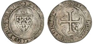 Charles VIII - Blanc à la couronne - Limoges