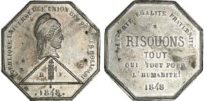 Médaille politique 1848 - 28 mars - Expédition de risquons tout