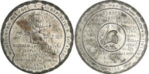 Médaille politique 1848 - 15 mai - Violation de l'assemblée par l'émeute 