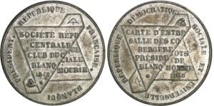 Médaille politique 1848 - Médaille historique des clubs