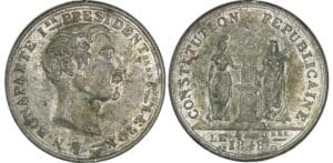 Médaille politique 1848 - 20 décembre - Proclamation du président