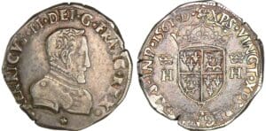 Henri II - Teston du Dauphiné - 1561 Z. (Grenoble)