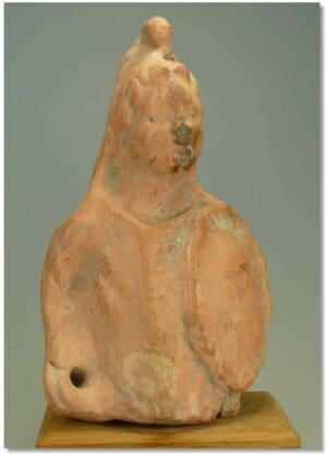 Romain - Buste d'Athéna en terre cuite - Ier-IIIème siècle ap. J.-C.