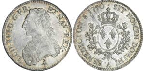 Louis XVI (1774-1792) - Ecu aux branches d’olivier - 1790 A (Paris) 1er sem