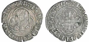 Charles VII - Blanc à la couronne - Troyes
