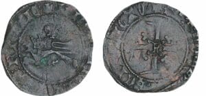 Henri V de Lancastre - Double tournois Niquet dit Léopard - Rouen