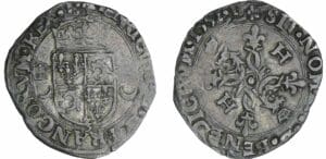 Henri II - Douzain du Dauphiné aux croissants - 1552 (Grenoble)