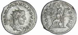 Philippe Ier - Antoninien (245-247, Rome) - Rome assise