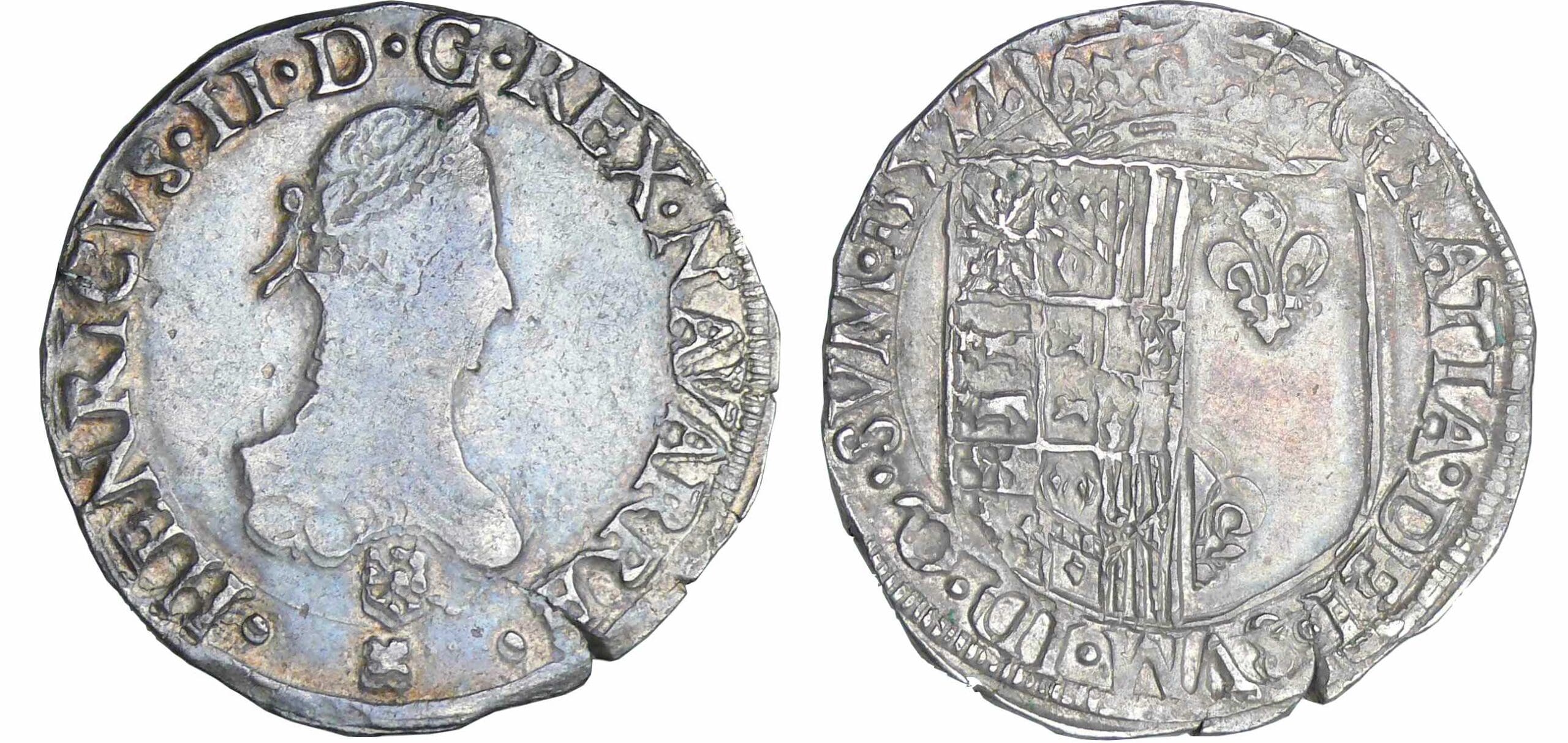 Navarre - Henri III de Navarre, II de Béarn - Franc 1582 (Saint-Palais) Navarre - Henri III de Navarre, II de Béarn - Franc 1582 (Saint-Palais)