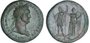 Domitien - Sesterce (88-89, Rome) - Victoire