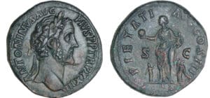 Antonin le Pieux - Sesterce (160, Rome) - La Piété