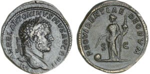 Caracalla - Sesterce - 210-213, Rome) - La Providence Caracalla - Sesterce - 210-213, Rome) - La Providence