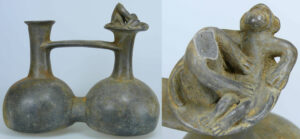 Précolombien - Pérou Chimu - Carafe à double panse - 800-1500 Précolombien - Pérou Chimu - Carafe à double panse - 800-1500