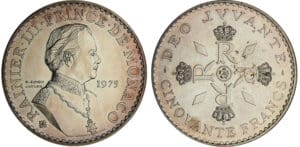 Monaco - Rainier III - 50 francs 1975
