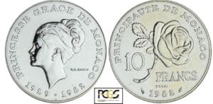 Monaco - Rainier III - 10 francs 1982 - Essai en argent