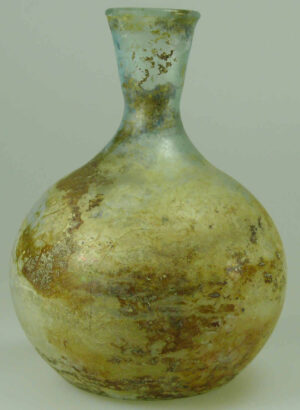 Romain - Vase à panse en verre irisé - 2ème-3ème siècle Romain - Vase à panse en verre irisé - 2ème-3ème siècle