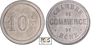 Algérie - Bône - Chambre de commerce - 10 centimes ND 4ème type