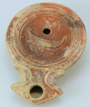 Romain - Lampe à huile - Galère - 1er siècle