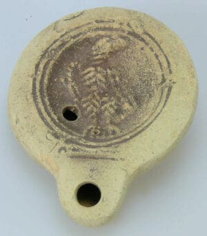 Romain - Lampe à huile - Aigle debout - 1er siècle