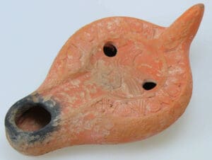 Byzance - Lampe en terre cuite - Colombe - 5ème-7ème siècle