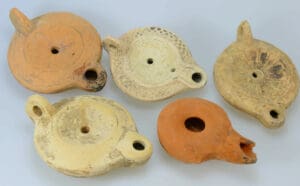 Romain - Lot de 5 lampes à huile - 2ème-5ème siècle