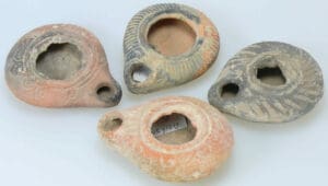 Romain - Lot de 4 lampes à huile - 3ème-5ème siècle