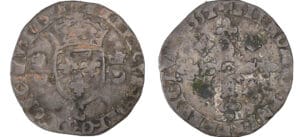 Henri II (1547-1559) - Douzain aux croissants - 1554 C (Saint-Lô)