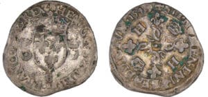 Henri II (1547-1559) - Douzain aux croissants - 1549 B (Rouen)