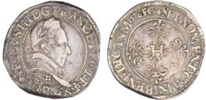 Henri III (1574-1589) - Franc au col plat - 1578 P (Dijon)