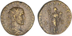 Trajan Dèce - Double sesterce (250, Rome) - Le Génie