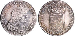 Louis XIV (1643-1715) - ½ écu de Flandre dit « Carambole » - 1685 X (Amiens)