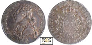 Louis XVI (1774-1792) - 1/5 d'écu aux branches d’olivier - 1788 H (La Rochelle)