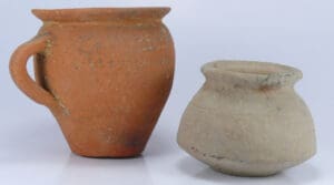 Romain - Lot de 2 récipients en terre cuite - 3ème-5ème siècle