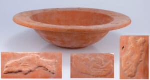 Romain - Plat en sigillé - 3ème-5ème siècle