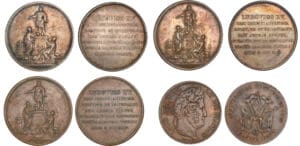 Lot de 4 médailles pour la Bretagne provenant de la collection Alexis Bigot