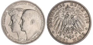 Allemagne - Sachsen-Weimar-Eisnach - Wilhelm Ernst (1901-1918) - 3 mark 1910