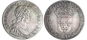 Louis XIV (1643-1715) - ½ écu à la mèche courte - 1644 A (Paris) point