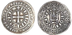 Philippe IV (1285-1314) - Gros tournois à l'O rond