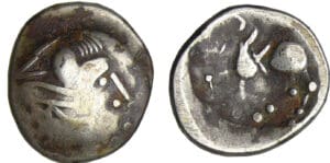 Celtes de l'est - Dacie - Tétradrachme type de Sattelkopfpferd (1er siècle av. J.-C.)