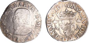 Dombes - Louis II de Montpensier - Teston 1577 (Trévoux)