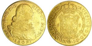 Colombie - Ferdinand VII(1808-1821) - 8 escudos 1809 NR JJ (Cathagène des indes)