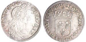 Louis XIV (1643-1715) - 1/12 d'écu au buste juvénile - 1662 R (Villeneuve-Saint-André-Lés-Avignon)