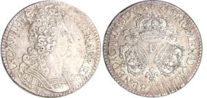 Louis XIV (1643-1715) - ½ écu aux 3 couronnes - 1709 D (Lyon)