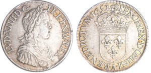 Louis XIV (1643-1715) - Ecu à la mèche longue - 1652 A (Paris)