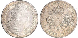 Louis XIV (1643-1715) - Ecu aux 3 couronnes - 1709 A (Paris)